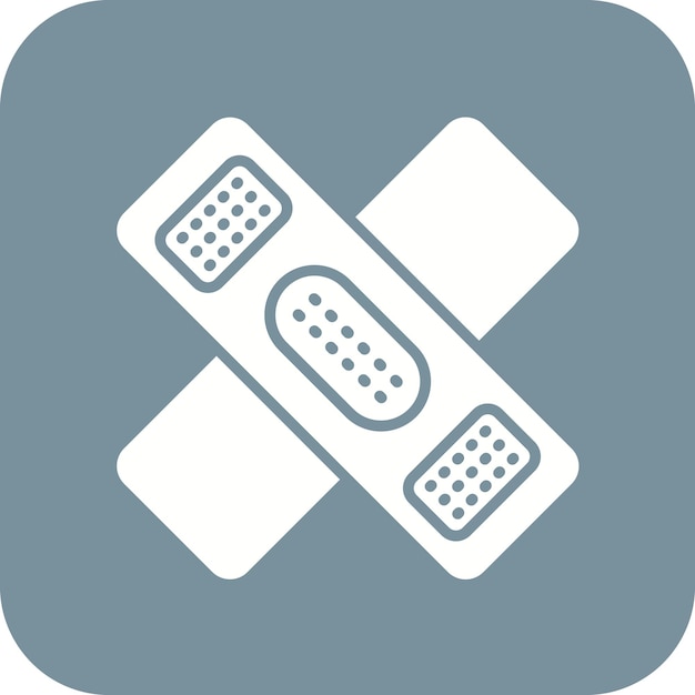 Imagen vectorial del icono del vendaje Se puede usar para Farmacia