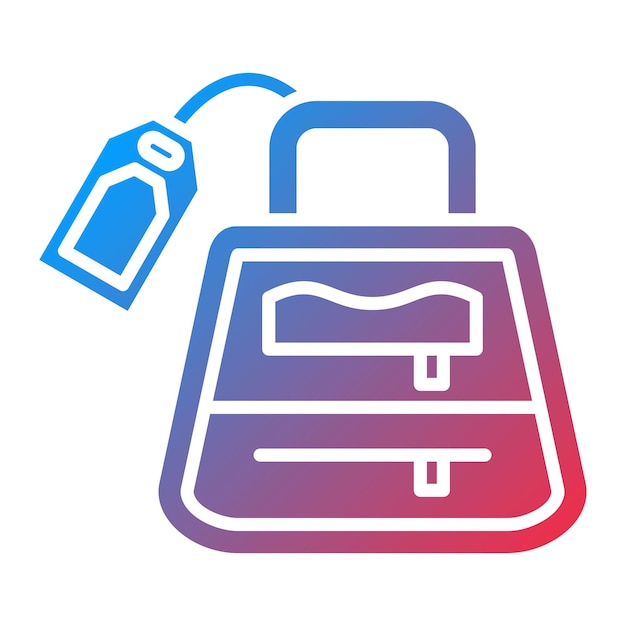 Imagen vectorial del icono de venta del bolso Se puede usar para Shopping Friday