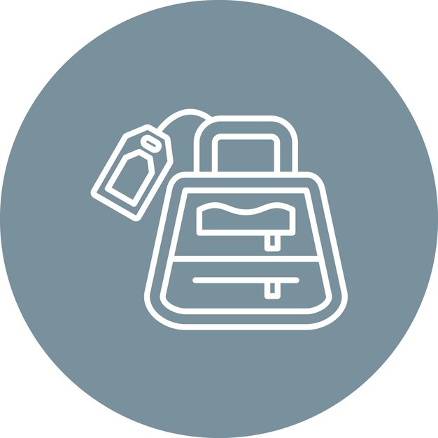 Imagen vectorial del icono de venta del bolso Se puede usar para Shopping Friday