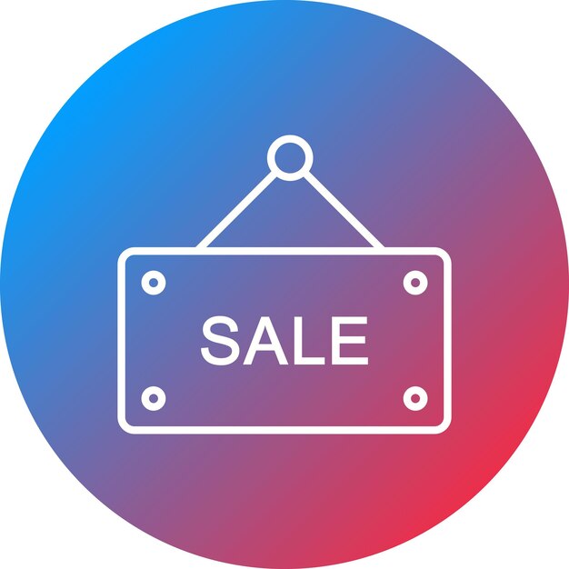 Imagen vectorial del icono de venta Se puede utilizar para Mall