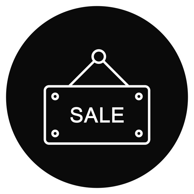 Imagen vectorial del icono de venta Se puede utilizar para Mall