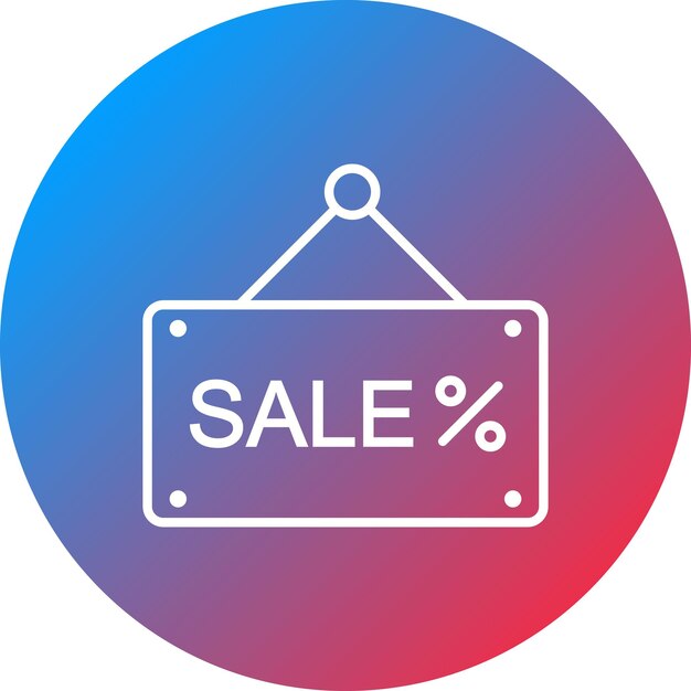 Imagen vectorial del icono de venta Se puede utilizar para el mercado callejero