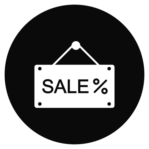 Imagen vectorial del icono de venta Se puede utilizar para el mercado callejero
