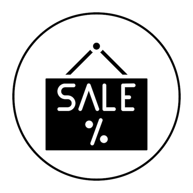 Imagen vectorial del icono de venta Se puede utilizar para la tienda web