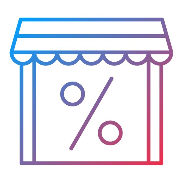 Imagen vectorial del icono de venta del viernes Se puede utilizar para el comercio electrónico