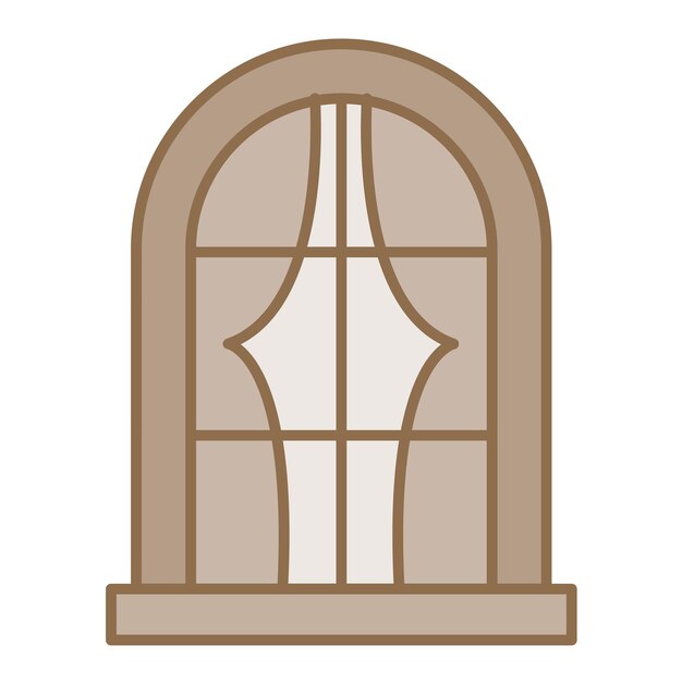 La imagen vectorial del ícono de la ventana se puede utilizar para el interior
