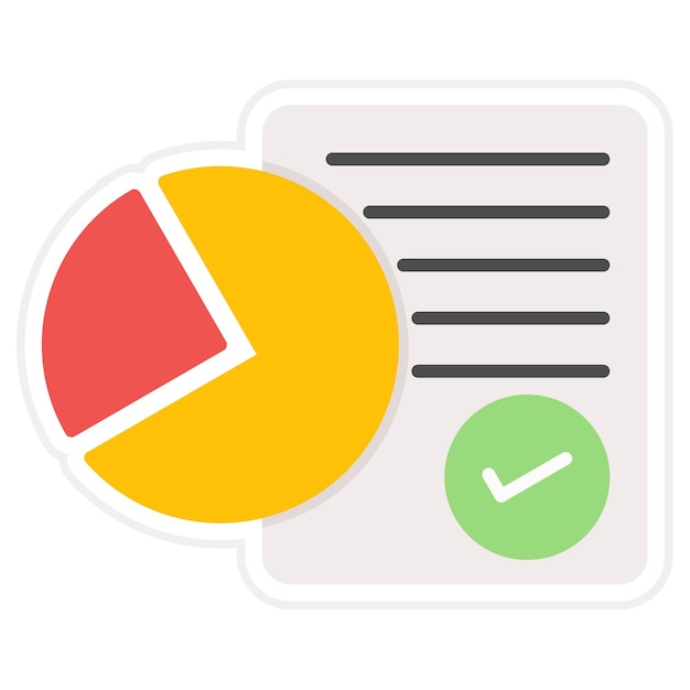 Imagen vectorial del icono de ventas del informe Se puede utilizar para Ventas