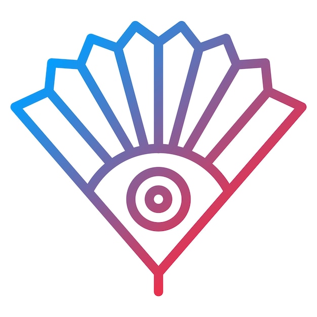 Imagen vectorial del icono del ventilador de la mano Se puede usar para la peregrinación del Hajj