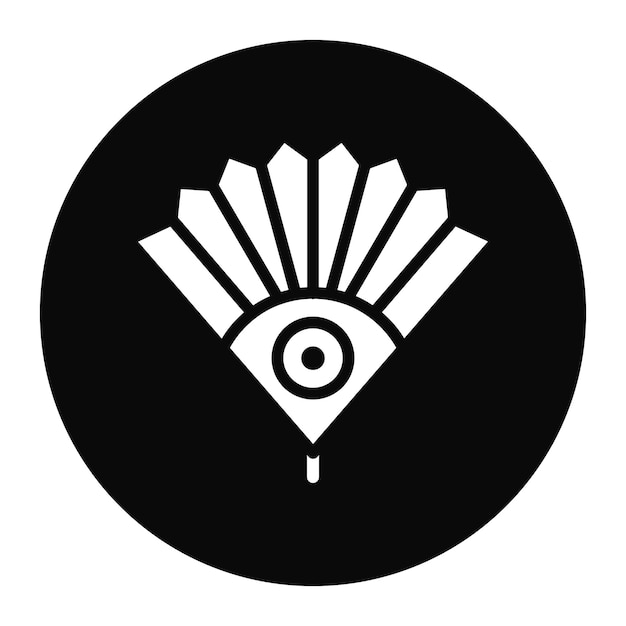 Imagen vectorial del icono del ventilador de la mano Se puede usar para la peregrinación del Hajj