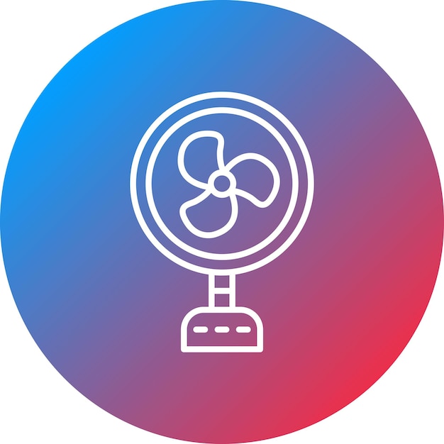 Imagen vectorial del icono del ventilador Se puede usar para el verano