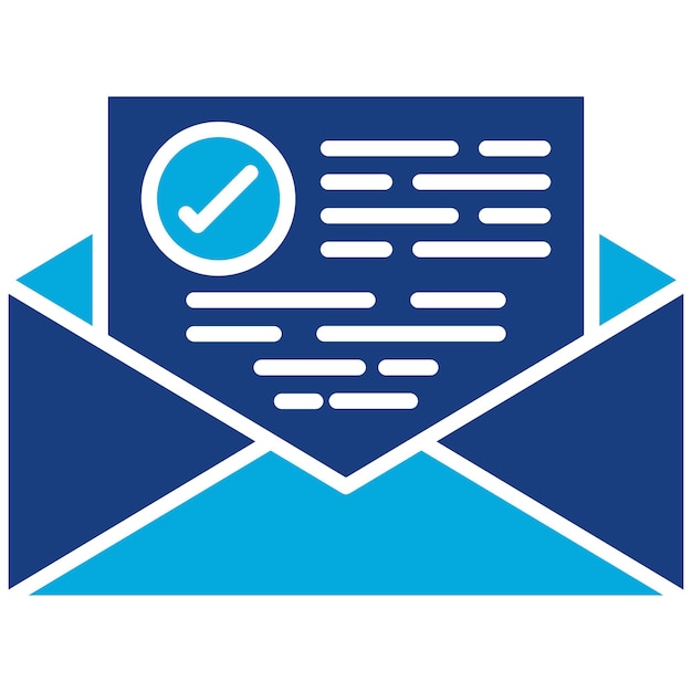 Imagen vectorial del icono de verificación de correo electrónico Se puede utilizar para los servicios de dinero en línea