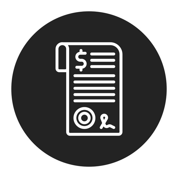 Imagen vectorial del icono de verificación del préstamo Se puede utilizar para el préstamo