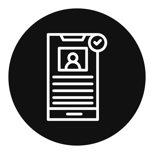 Imagen vectorial del icono de verificación del teléfono Se puede utilizar para la incorporación empresarial