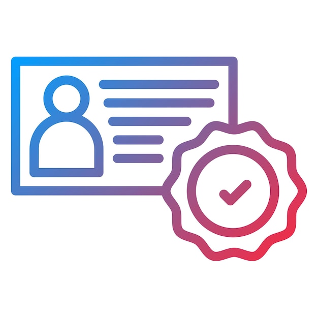 Imagen vectorial de icono verificada Puede utilizarse para la compilación y regulación