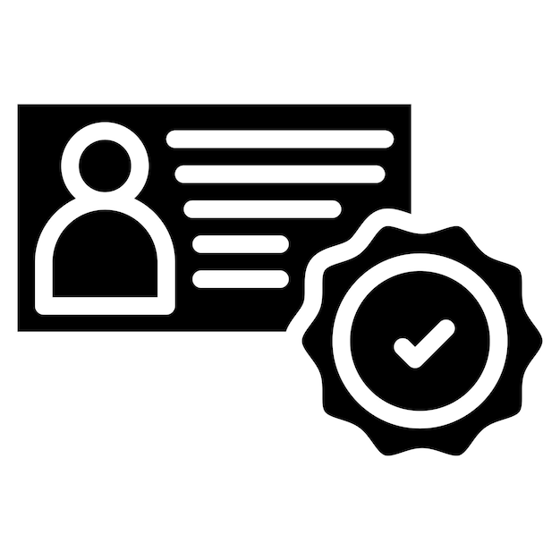 Imagen vectorial de icono verificada Puede utilizarse para la compilación y regulación