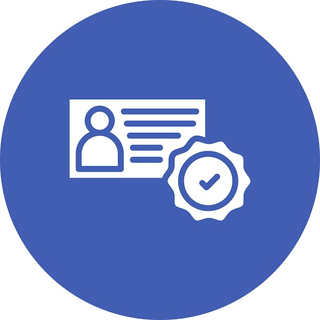 Imagen vectorial de icono verificada Puede utilizarse para la compilación y regulación
