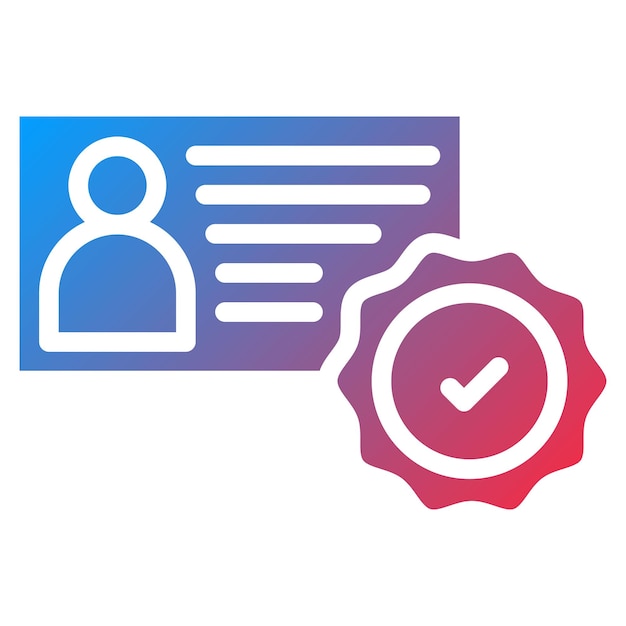 Imagen vectorial de icono verificada Puede utilizarse para la compilación y regulación