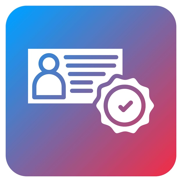 Imagen vectorial de icono verificada Puede utilizarse para la compilación y regulación
