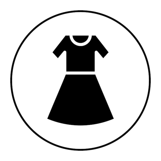 Imagen vectorial del icono del vestido de la mujer Se puede usar para el Oktoberfest