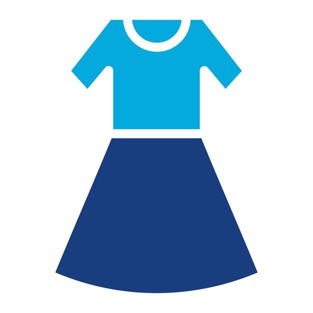 Imagen vectorial del icono del vestido de la mujer Se puede usar para el Oktoberfest