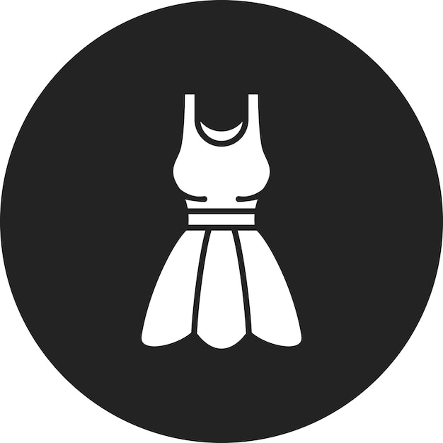 Imagen vectorial del ícono del vestido Se puede usar para el comercio electrónico de moda