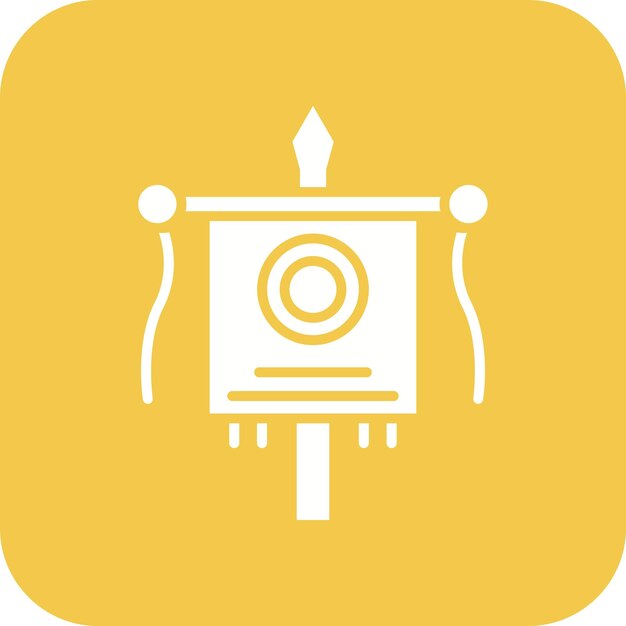 La imagen vectorial del icono de Vexillum se puede usar para la civilización antigua