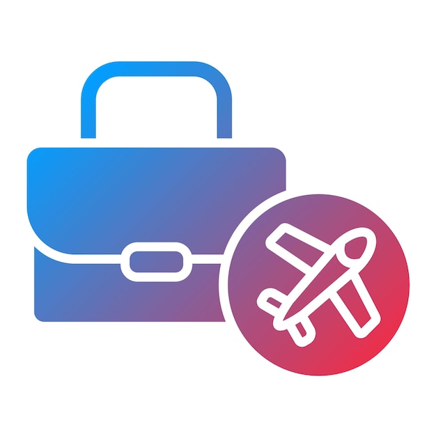 Imagen vectorial de icono de viaje de negocios Se puede utilizar para Recursos Humanos