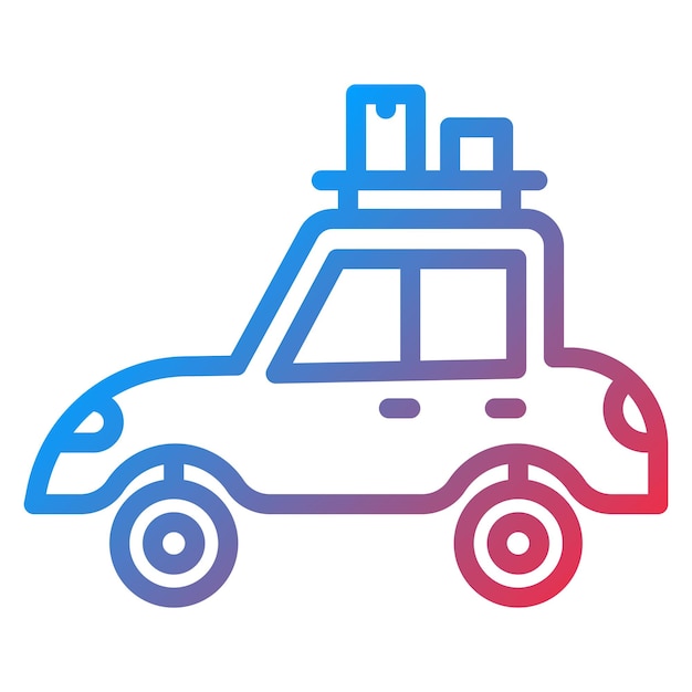 Imagen vectorial de ícono de viaje Se puede utilizar para la jubilación