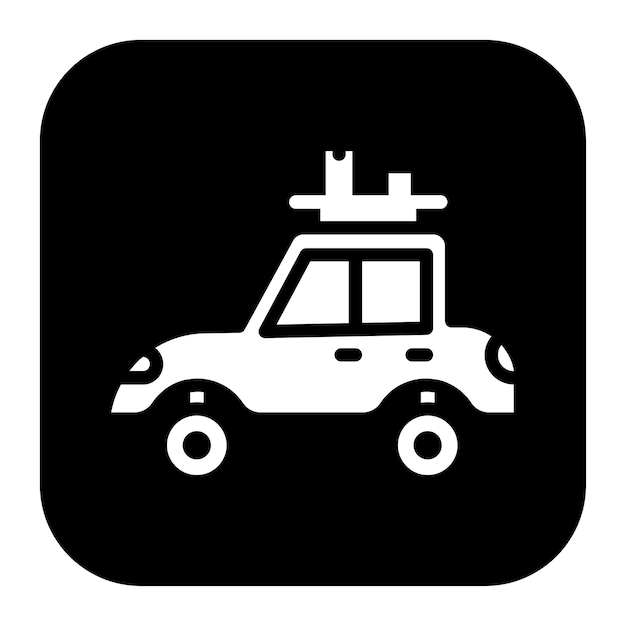 Imagen vectorial de ícono de viaje Se puede utilizar para la jubilación