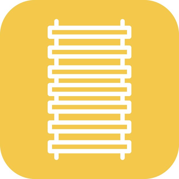 La imagen vectorial del icono de las vías se puede utilizar para el ferrocarril