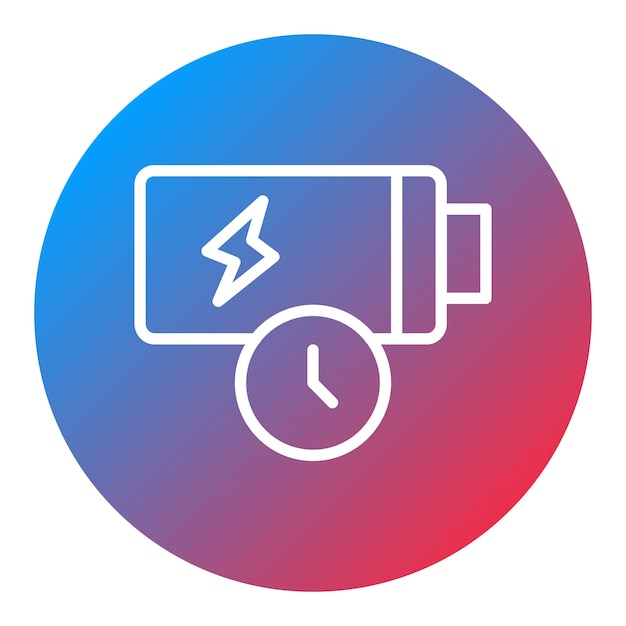 Imagen vectorial del icono de vida de la batería Se puede utilizar para la batería y la energía