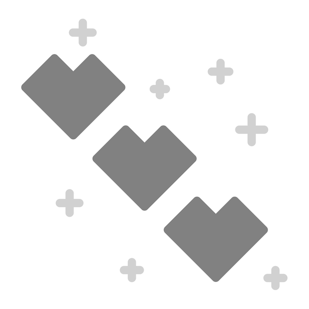 Imagen vectorial del icono de la vida de los corazones Se puede usar para el diseño de juegos