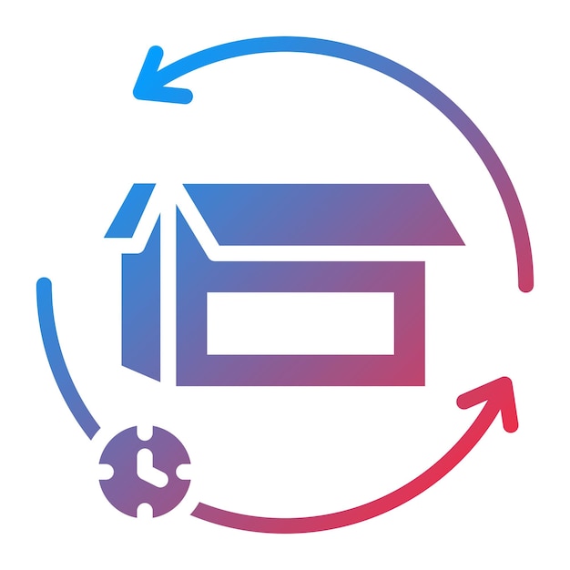 Imagen vectorial del ícono de vida del producto Se puede utilizar para la gestión del producto