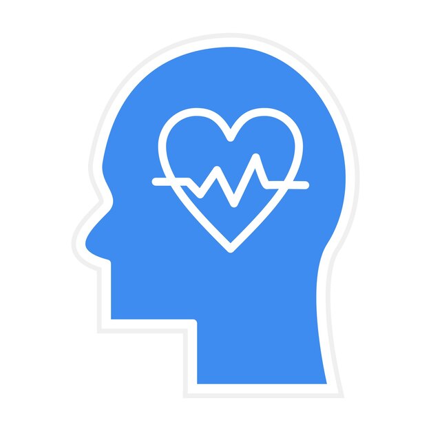 Imagen vectorial del icono de la vida Se puede utilizar para la salud mental