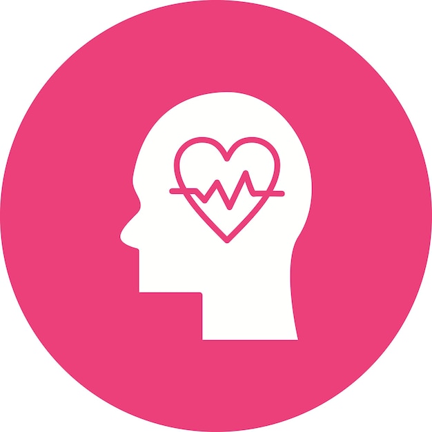 Imagen vectorial del icono de la vida Se puede utilizar para la salud mental