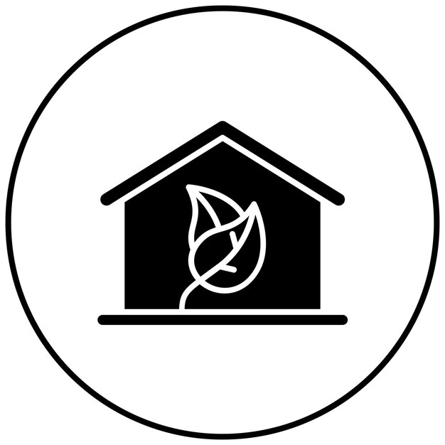 Imagen vectorial de icono de vida sostenible Se puede utilizar para la vida sostenible