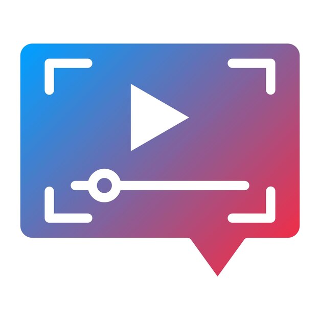 Imagen vectorial de icono de video de revisión Se puede usar para transmisión en vivo
