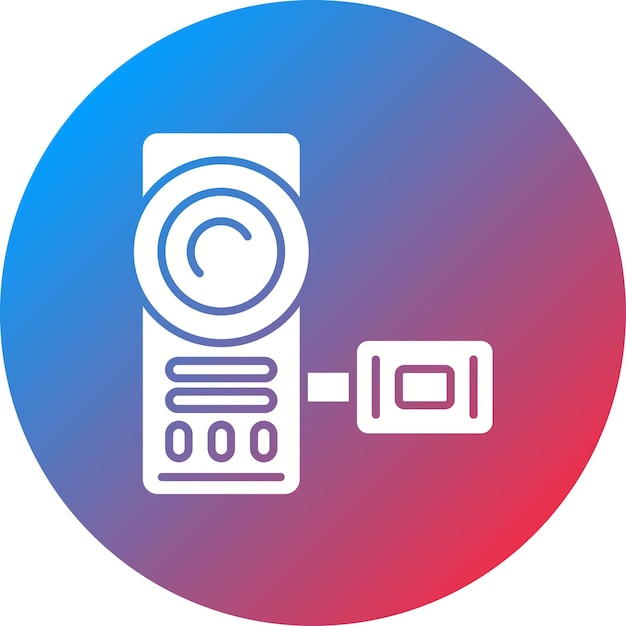 Imagen vectorial del icono de la videocámara Se puede usar para viajes