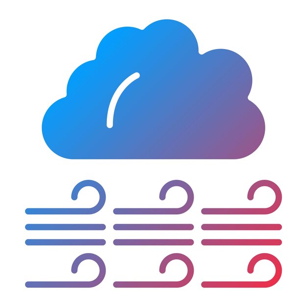 Imagen vectorial del icono del viento Se puede usar para el tiempo