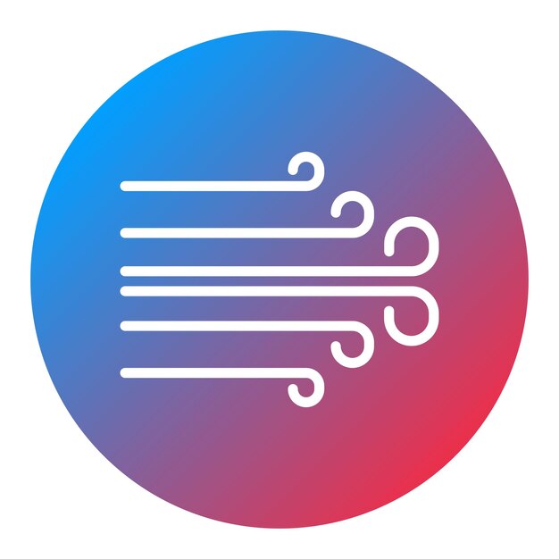 La imagen vectorial del icono del viento se puede utilizar para la estación de esquí