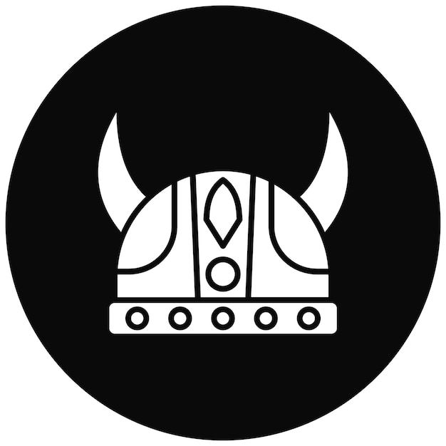 La imagen vectorial del icono vikingo se puede usar para la historia