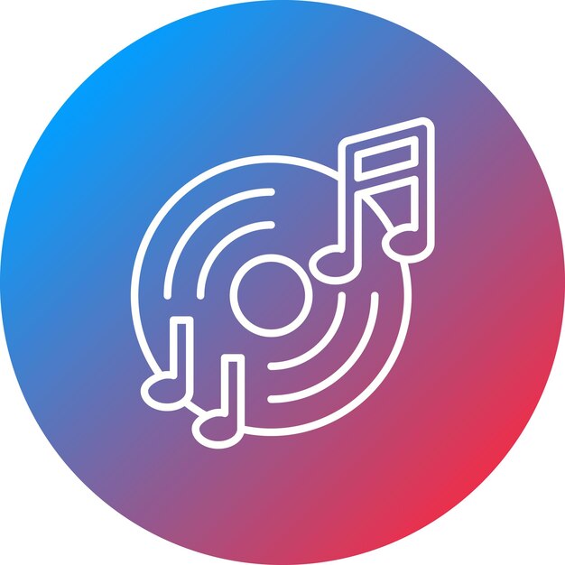 Imagen vectorial de icono de vinilo Se puede usar para el Año Nuevo