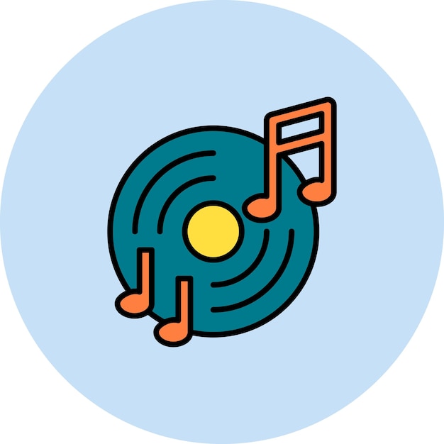 Imagen vectorial de icono de vinilo Se puede usar para el Año Nuevo