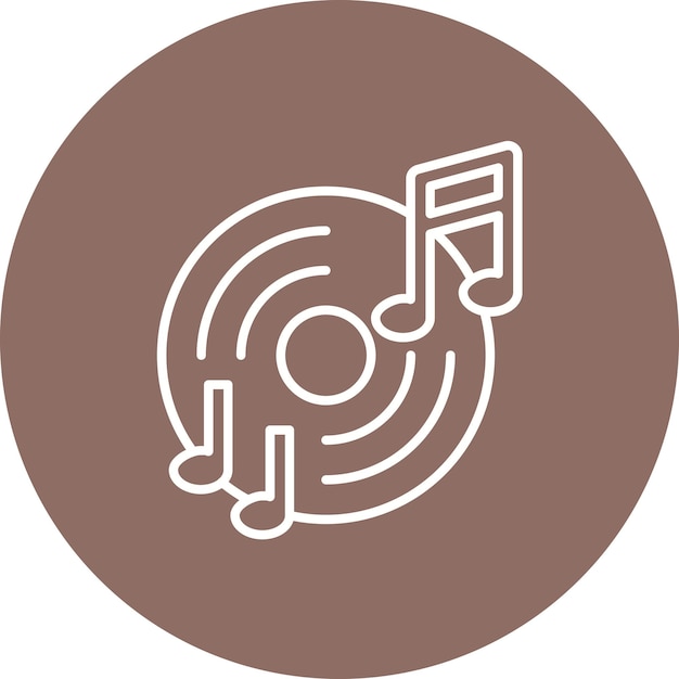 Imagen vectorial de icono de vinilo Se puede usar para el Año Nuevo