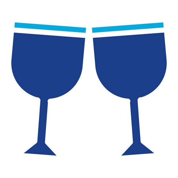 Imagen vectorial de icono de vino de vidrio Puede utilizarse para Italia