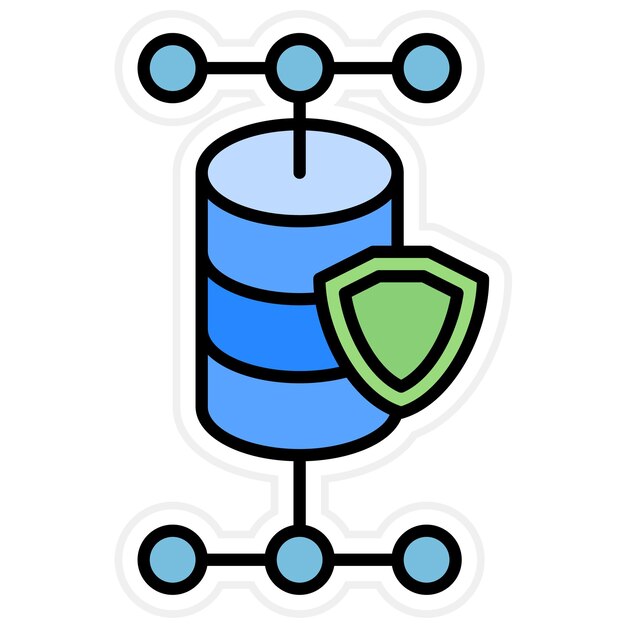 Imagen vectorial del icono de violación de datos Puede utilizarse para el RGPD