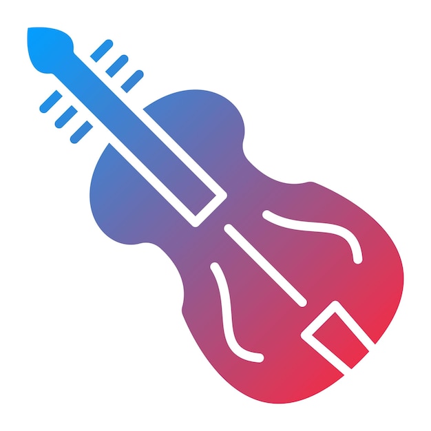 Imagen vectorial del icono del violín Se puede usar para Funeral