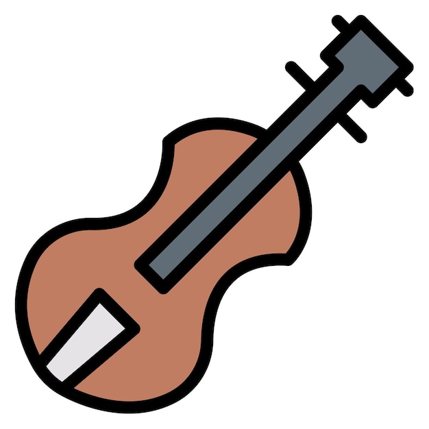 Imagen vectorial del icono del violín Se puede usar para el Oktoberfest