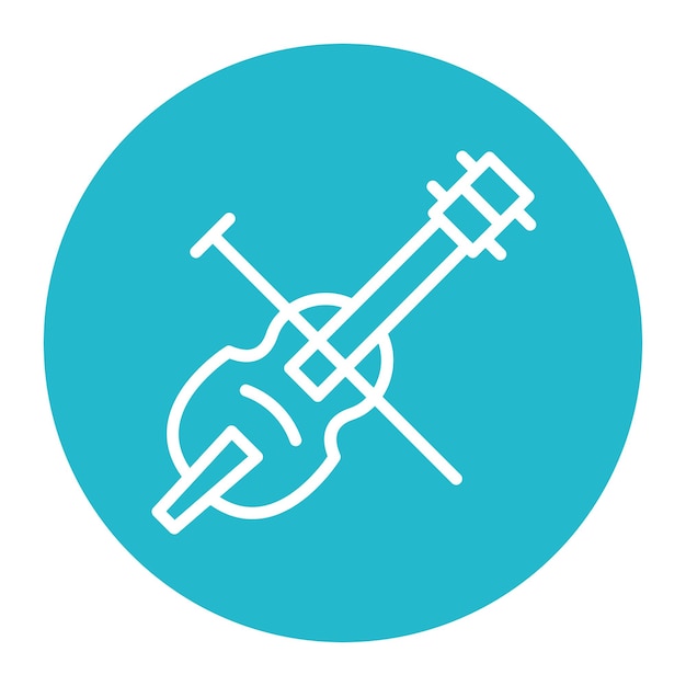 Imagen vectorial del icono del violonchelo Se puede utilizar para el instrumento