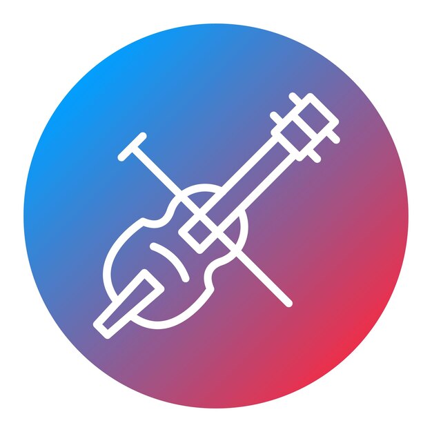 Imagen vectorial del icono del violonchelo Se puede utilizar para el instrumento